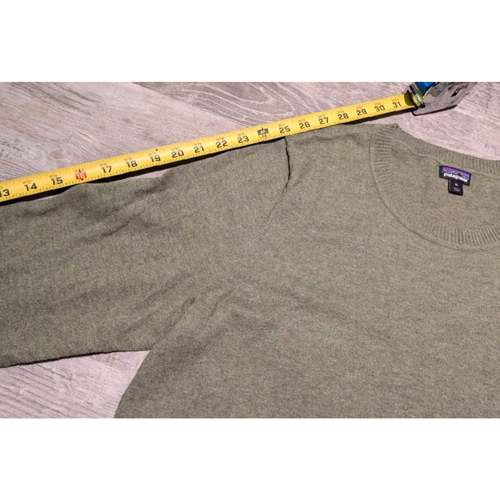 Patagonia VINTAGE Patagonia Womens Andri Pullover Crewneck Sweater XL Olive Knit Solid Logo Regular Mens Womens? Size XL / US 12-14 / IT 48-50 - 7 Thumbnail