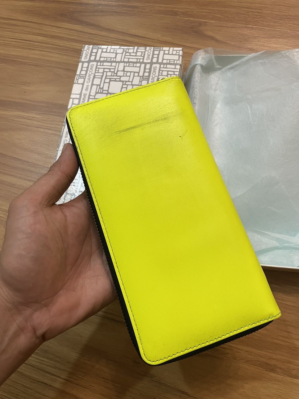 Comme des Garcons SS16 Comme des Garçons ‘Super Fluo’ Leather Long Wallet Size ONE SIZE - 6 Thumbnail