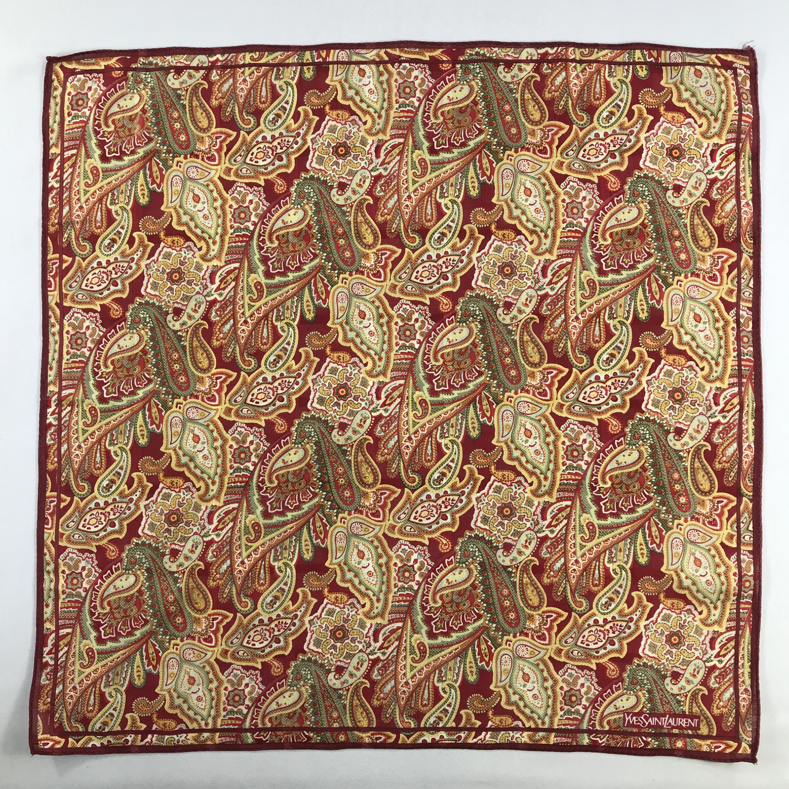 Yves Saint Laurent Yves Saint Laurent Handkerchief / Bandana / Neckerchief C813 Size ONE SIZE - 3 Thumbnail