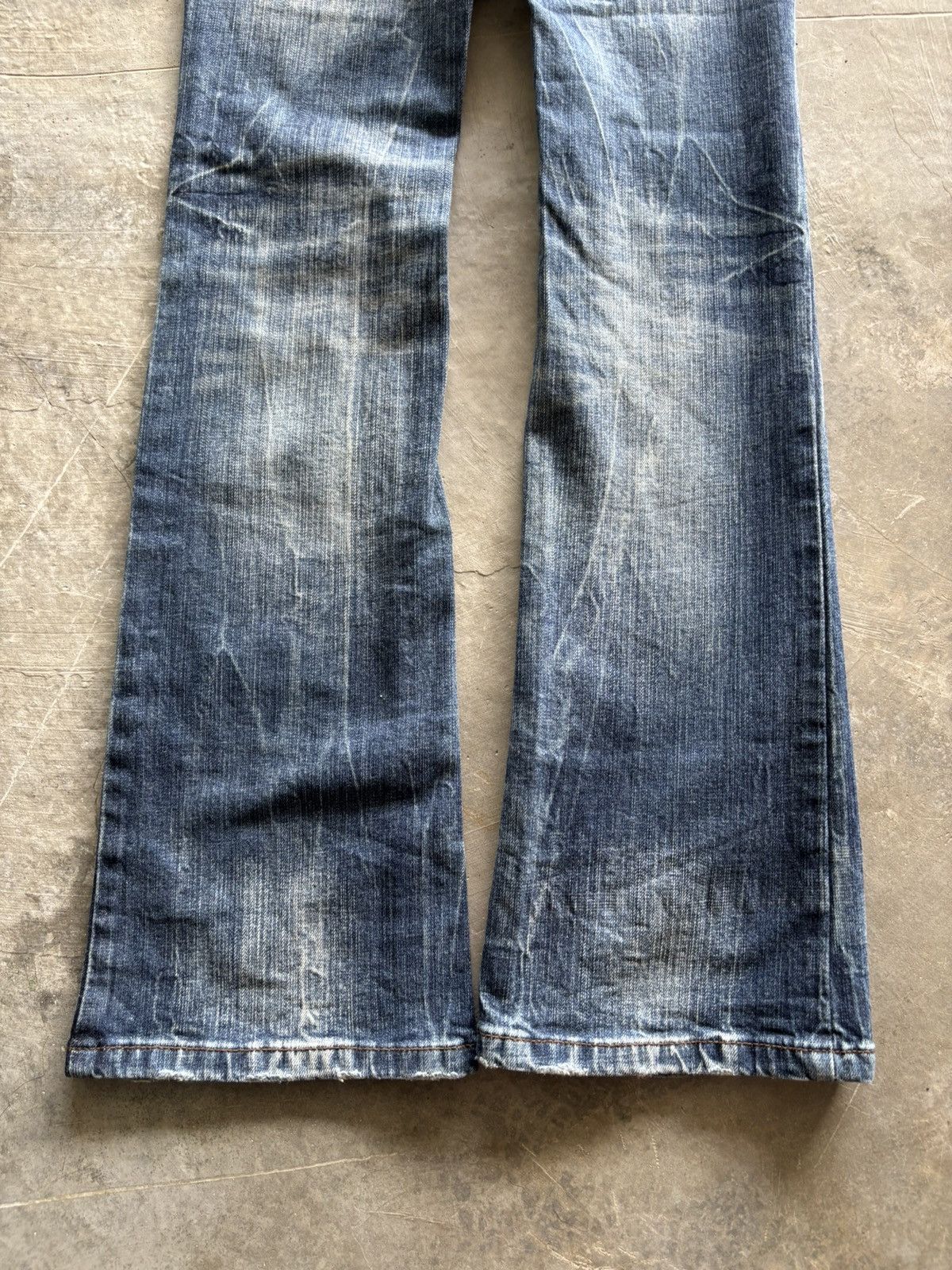 Hysteric Glamour y2k flared washed ultimax jeans japanese denim style Size 26" / US 2 / IT 38 - 17 Thumbnail