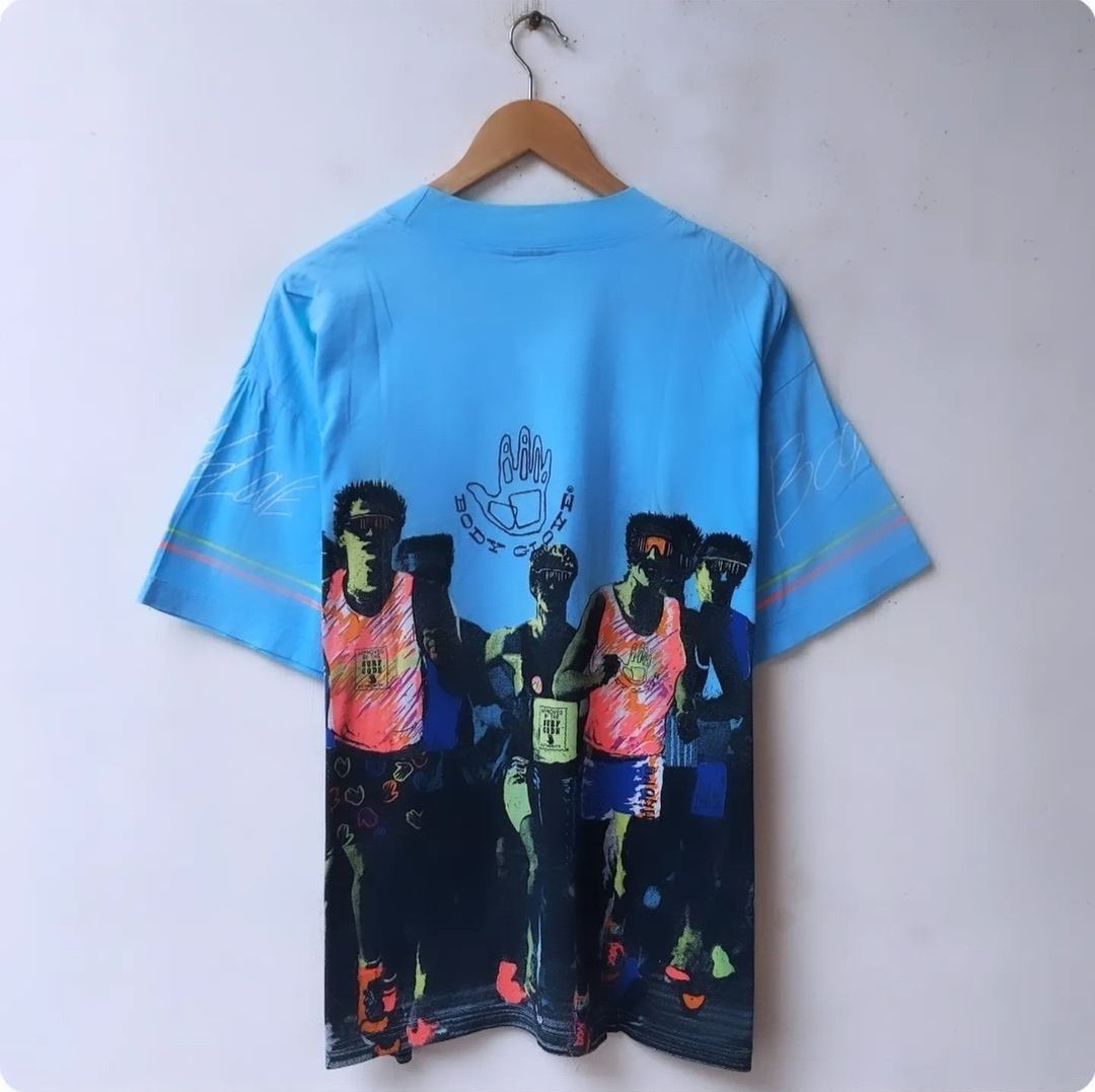Body Glove × Vintage 🔥RARE🔥Vintage 80s Body Glove Allover Print Tshirt Size US L / EU 52-54 / 3 - 2 Thumbnail