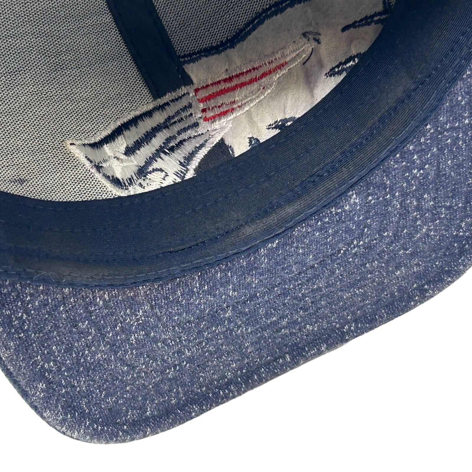 Reebok New England Patriots Hat Baseball Cap Blue Flex Fitted S-M Size ONE SIZE - 7 Thumbnail