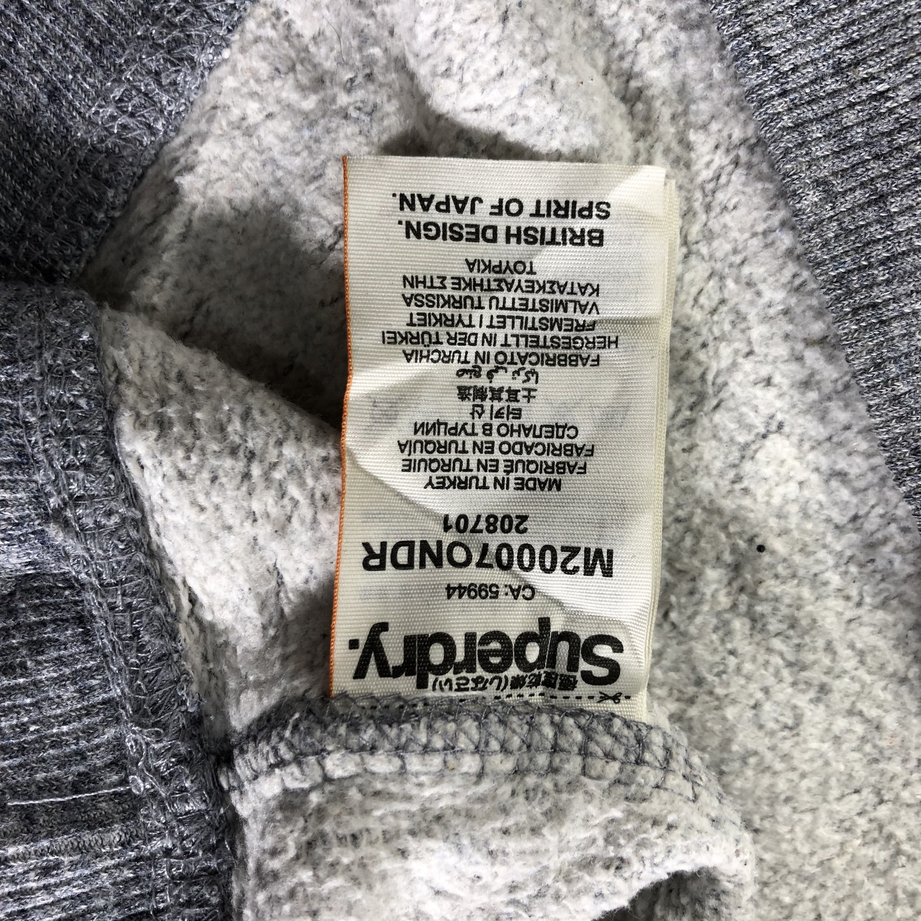 Superdry Superdry Gray Hoodie Sweater F279 Size US XL / EU 56 / 4 - 6 Thumbnail