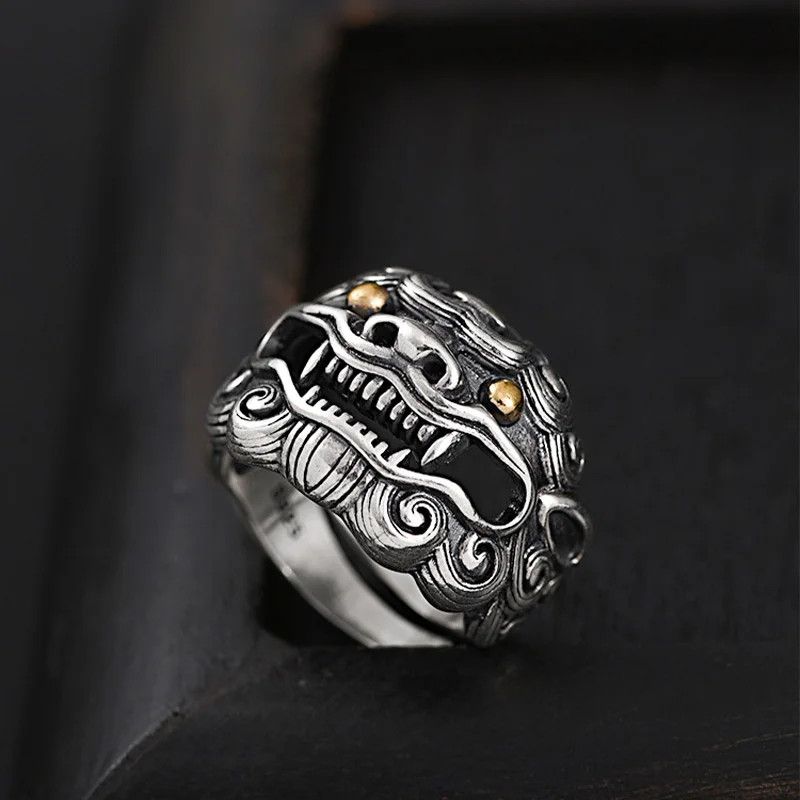 Other Retro Golden Eye Lion Ring Size ONE SIZE - 2 Thumbnail