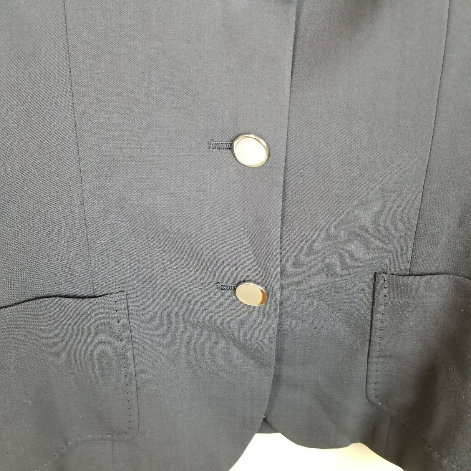 Elie Tahari Elie Tahari Women Wool Blazer Dark Academia Classic 6 Preppy Size M / US 6-8 / IT 42-44 - 3 Thumbnail