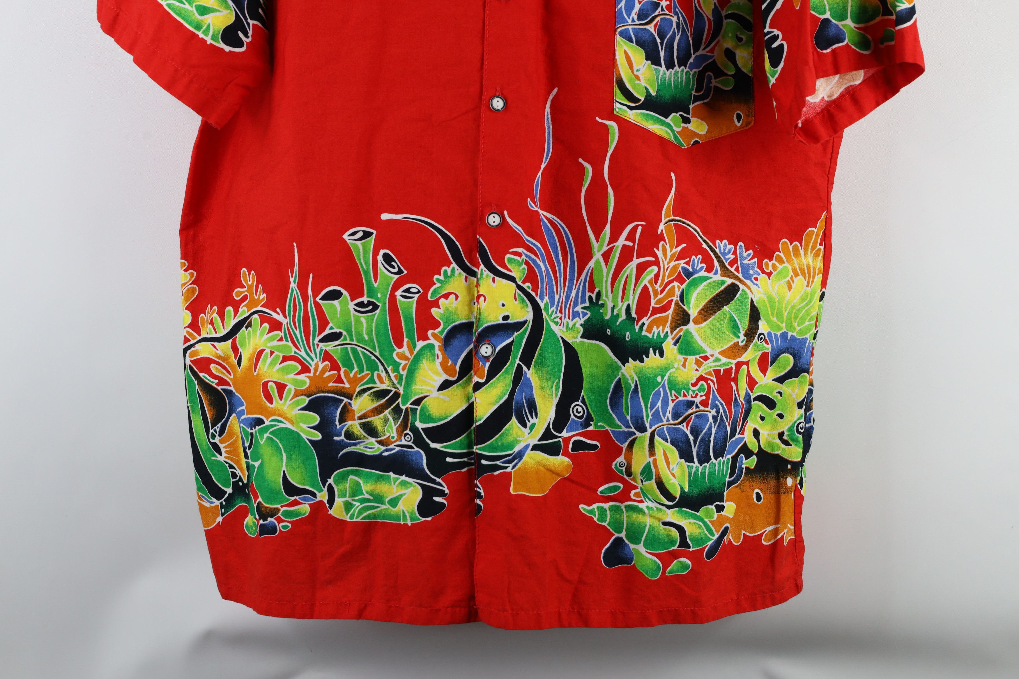 Vintage Vintage 90s Streetwear Hawaiian Short Sleeve Button Shirt Size US L / EU 52-54 / 3 - 3 Thumbnail