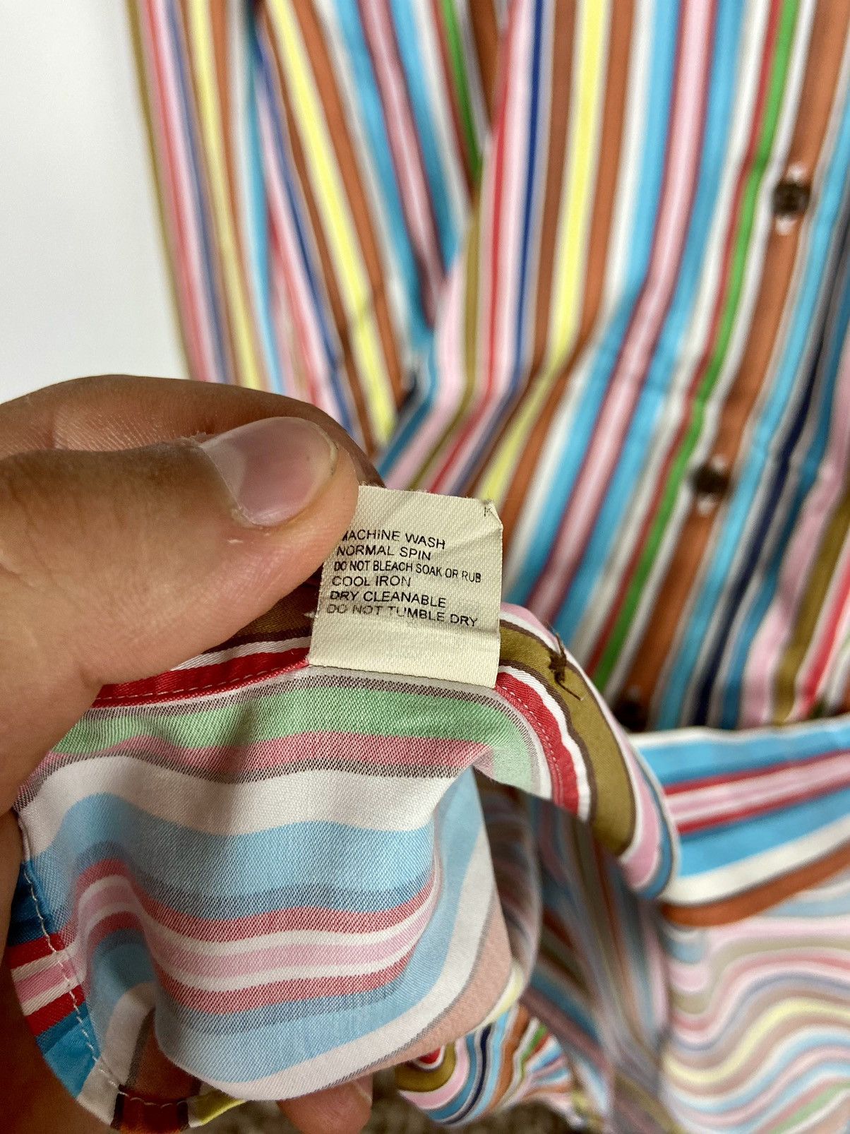 Etro Etro Milano Mens Striped Button-Down Luxury Shirt Size US L / EU 52-54 / 3 - 12 Thumbnail