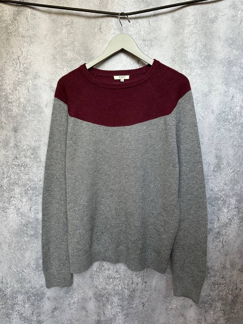 YMC You Must Create YMC Lambswool Knit Sweater Crew Colorblock Size US M / EU 48-50 / 2 - 2 Thumbnail
