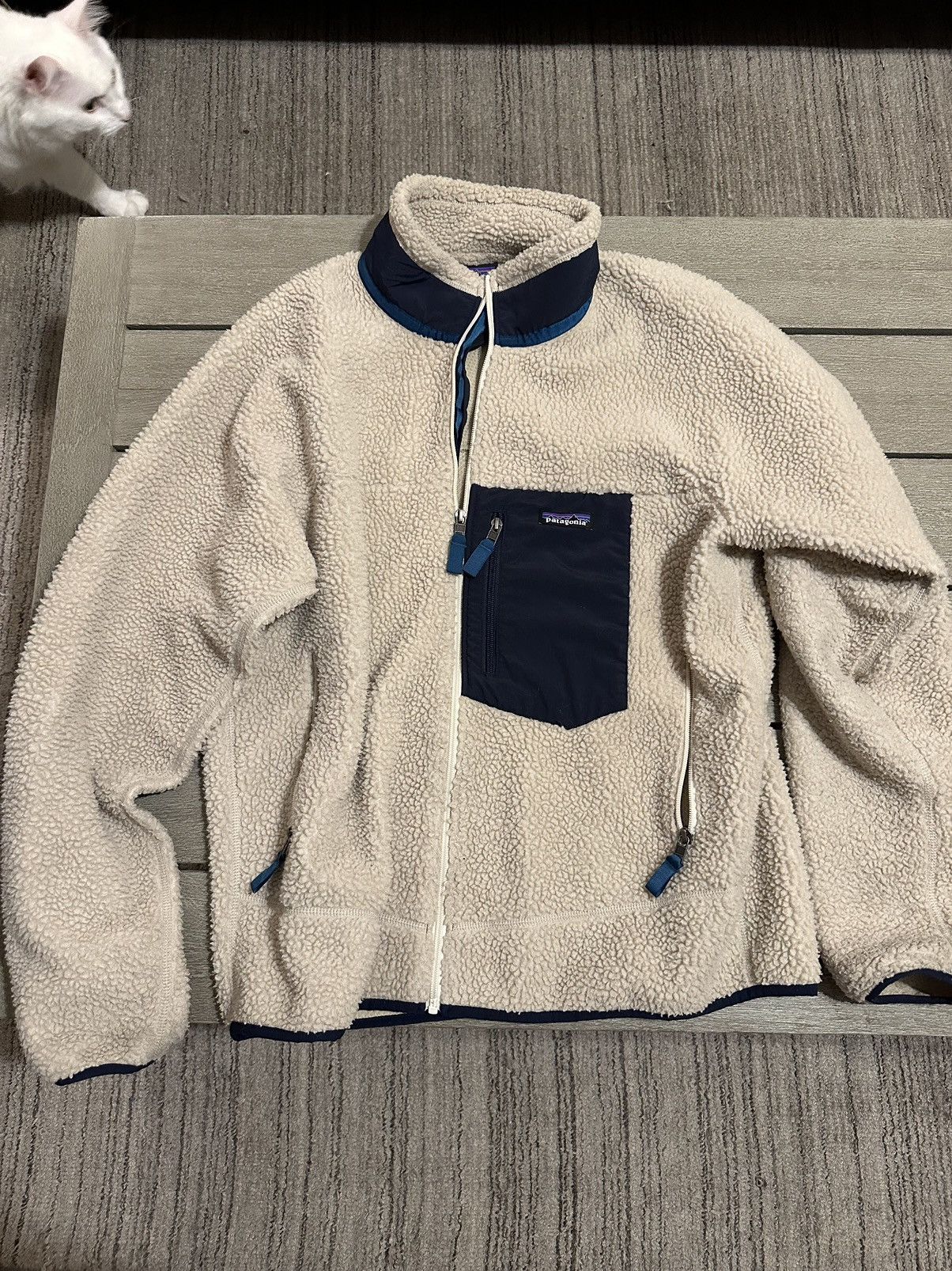 image of Patagonia Retro Fleece X Pile in Beige, Men's (Size Large)