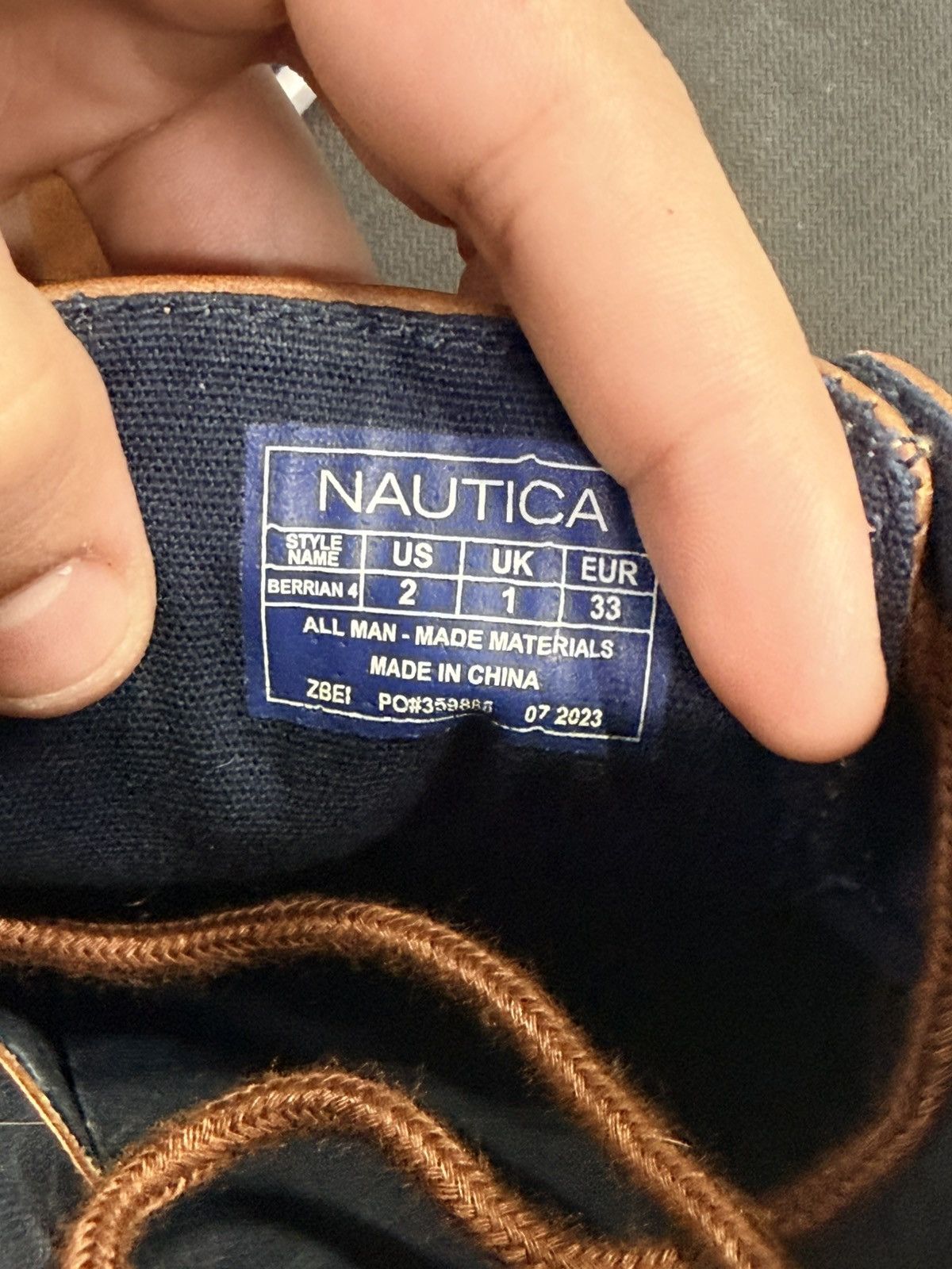 Nautica Nautica Berrian 4 Brown Casual Kids Sneakers Size US 5 / EU 37 - 7 Thumbnail