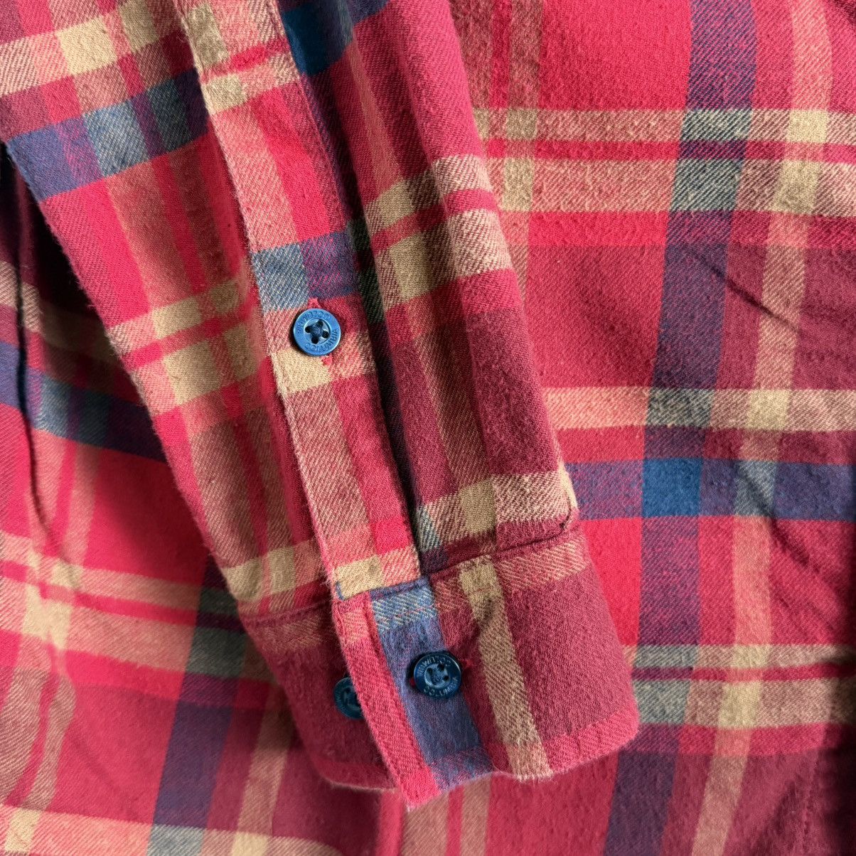 Columbia Columbia Men’s XL Plaid Flannel Shirt Red Long Sleeve Button Size US XL / EU 56 / 4 - 3 Thumbnail