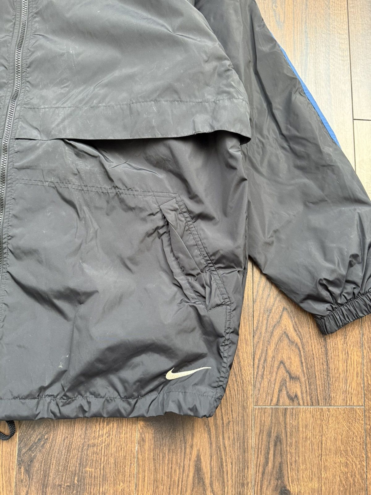 Nike 🔥Vintage y2k Nike Big Swoosh Jacket Size US XL / EU 56 / 4 - 3 Thumbnail