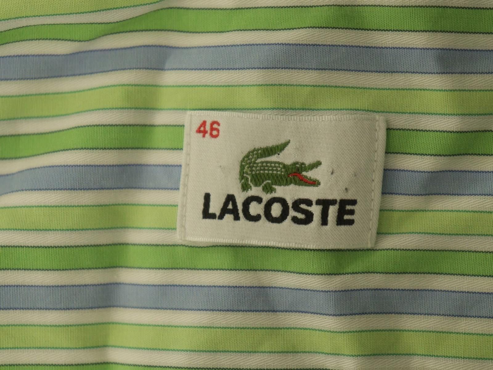 Lacoste Lacoste Multi Striped Collared Chest Pocket Shirt Size 46 Size US M / EU 48-50 / 2 - 9 Thumbnail