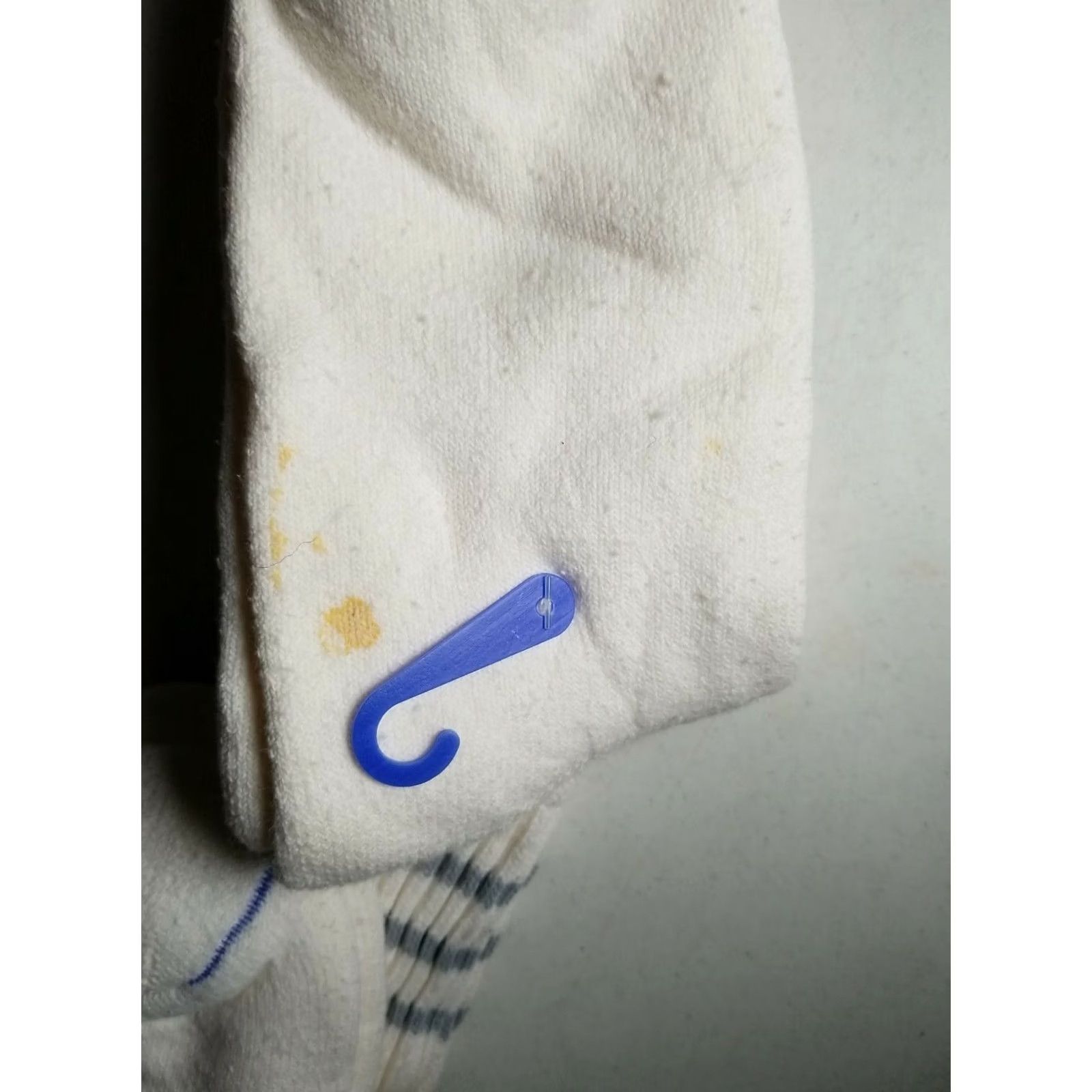 Spalding VINTAGE Spalding RACQUET SPORTS Tube Socks Gray White Stripe 10-13 Mens Size ONE SIZE - 4 Thumbnail