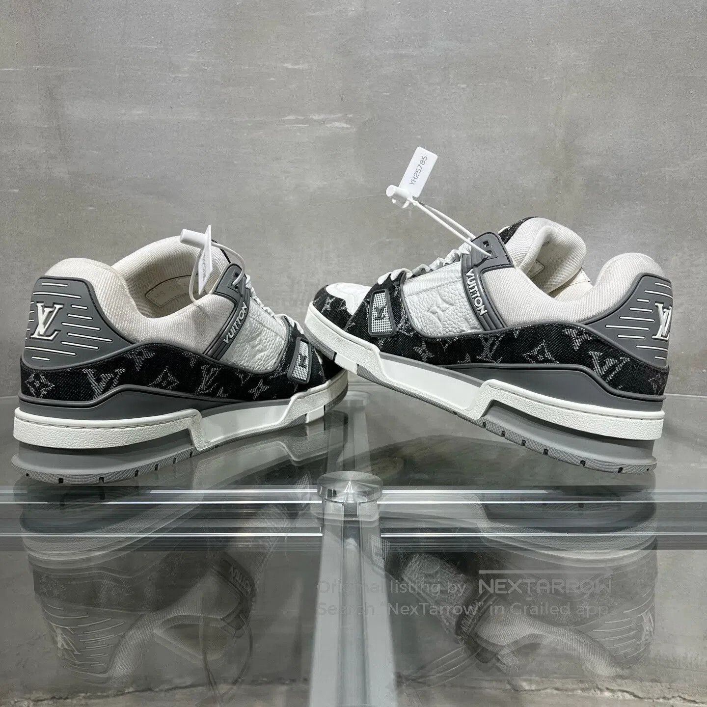 Louis Vuitton Louis Vuitton Trainer White-Grey Jeans shoes Size US 9.5 / EU 42-43 - 5 Thumbnail