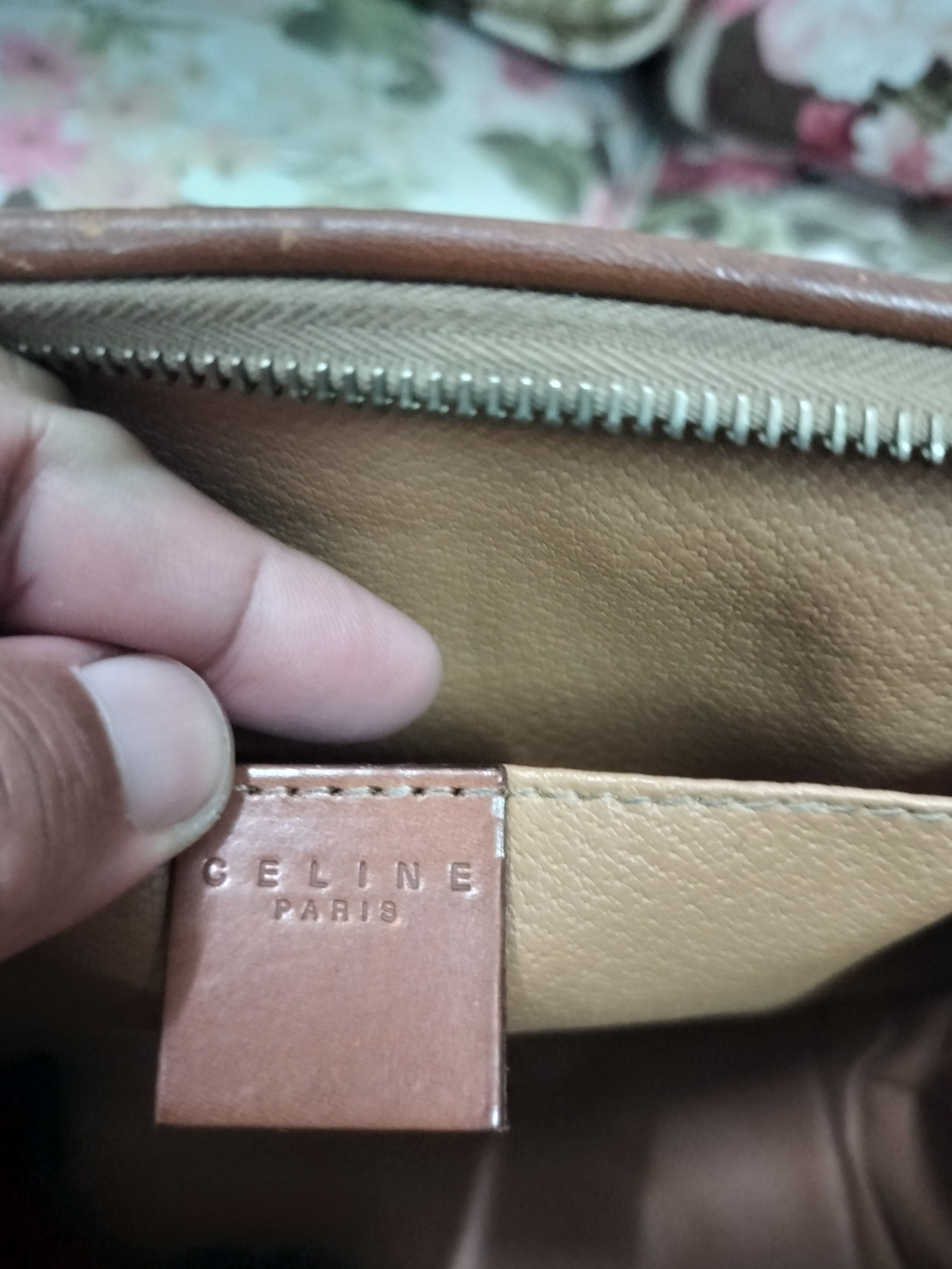 Celine Vintage Celine Paris Macadam Cosmetic Pouch Size ONE SIZE - 9 Thumbnail