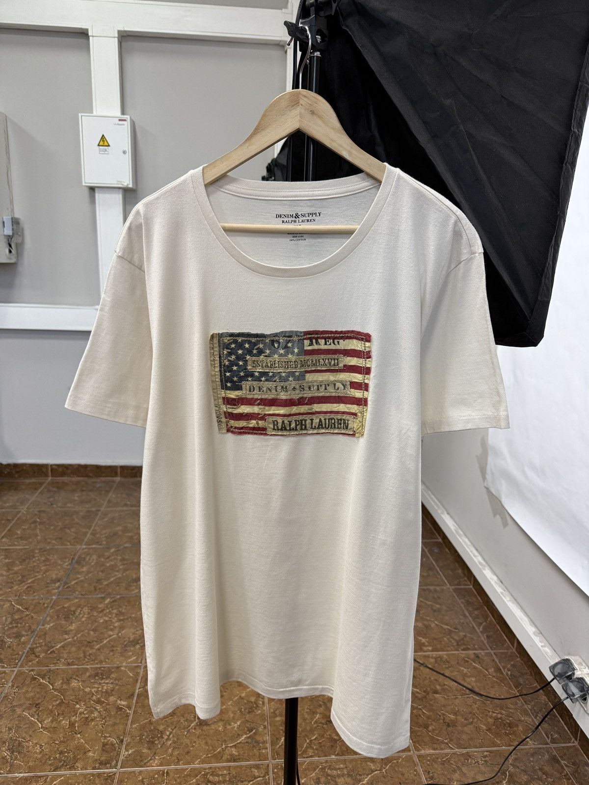 Denim & Supply Ralph Lauren 🇺🇸 Vintage Y2K Denim Supply Ralph Lauren USA Flag T-Shirt Size US XL / EU 56 / 4 - 1 Thumbnail