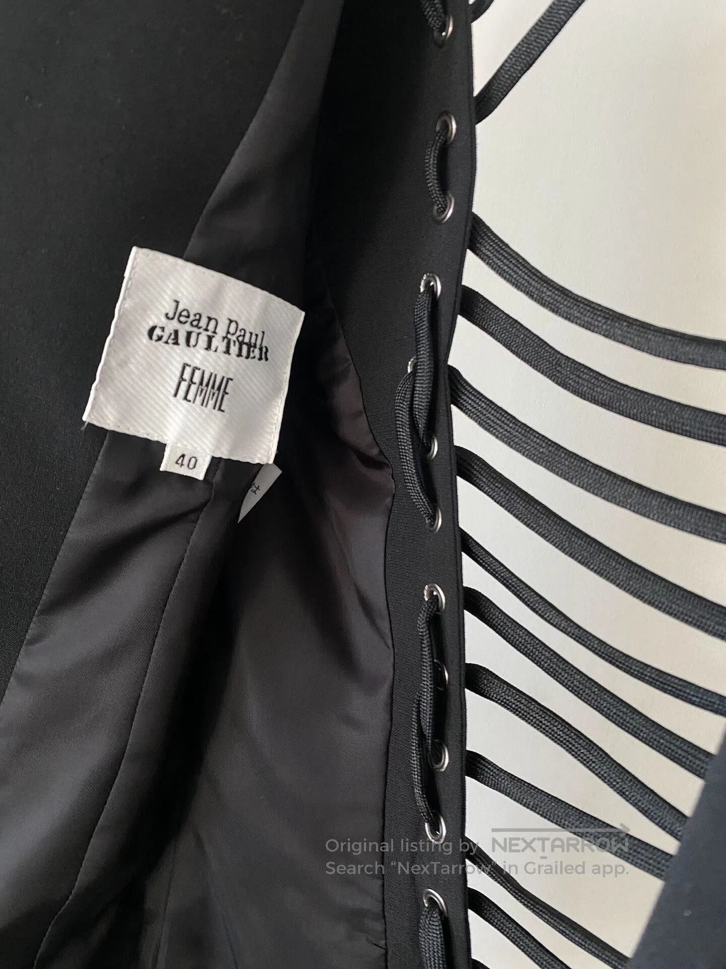 Jean Paul Gaultier Jean Paul Gaultier Cutout Lace-Up Coat. Size S / US 4 / IT 40 - 6 Thumbnail