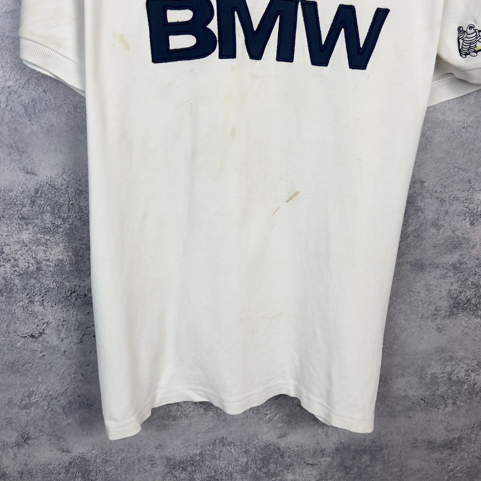 BMW Bmw Polo Shirt F1 Men's Size XXL White Cotton Short Sleeve` Size US XXL / EU 58 / 5 - 3 Thumbnail