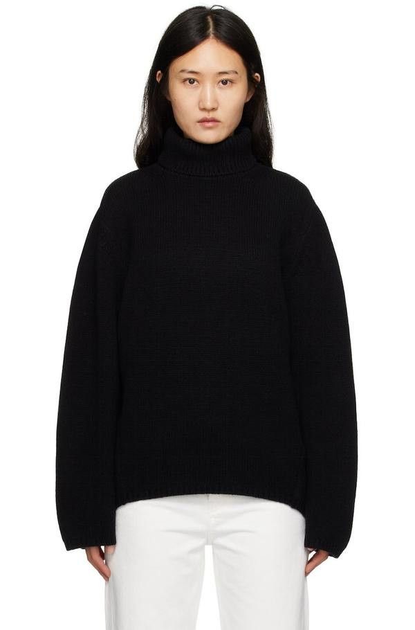 Marni o1w1db11125 High Neck Sweater in Black Size S / US 4 / IT 40 - 1 Thumbnail