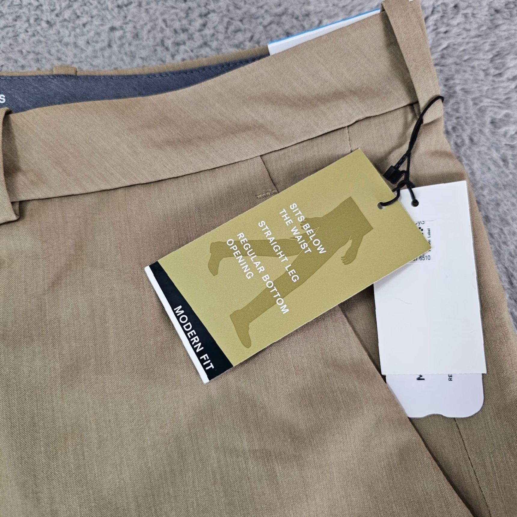 Perry Ellis Perry Ellis Dress Pants Mens 36x34 Khaki Modern Fit Comfort Trousers Slacks Size US 36 / EU 52 - 4 Thumbnail