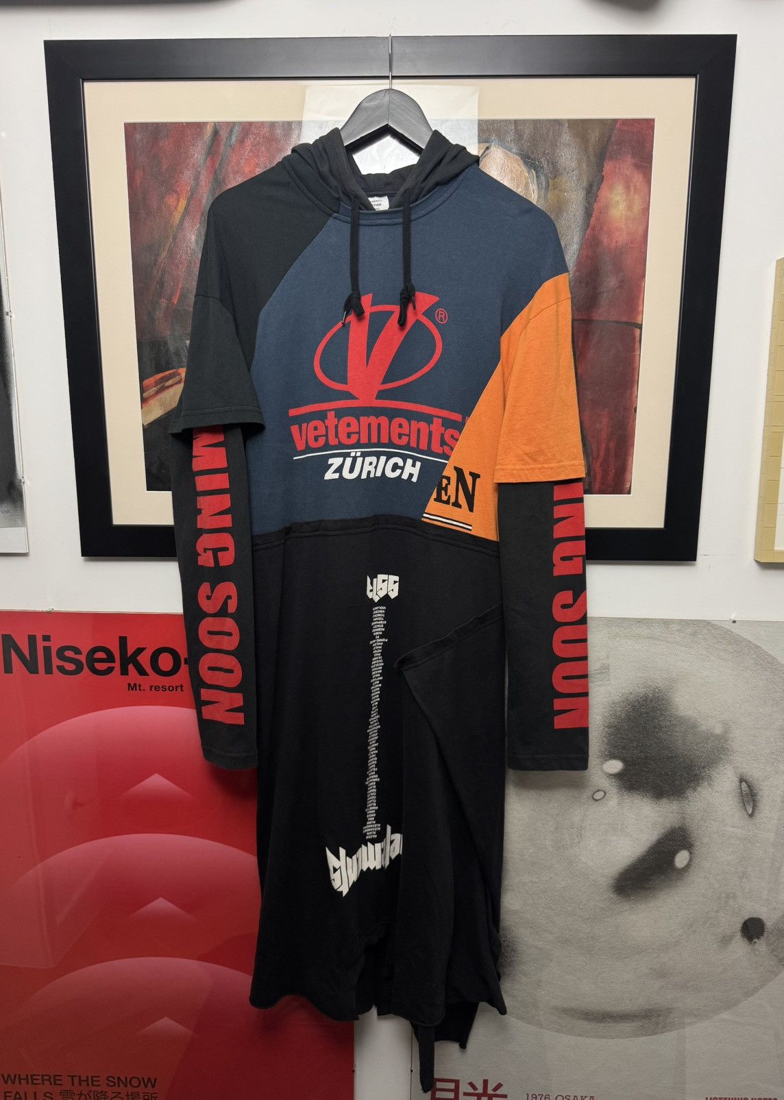 Vetements SS18 Vetements Zurich Staff Hoodie Dress Demna Gvasalia