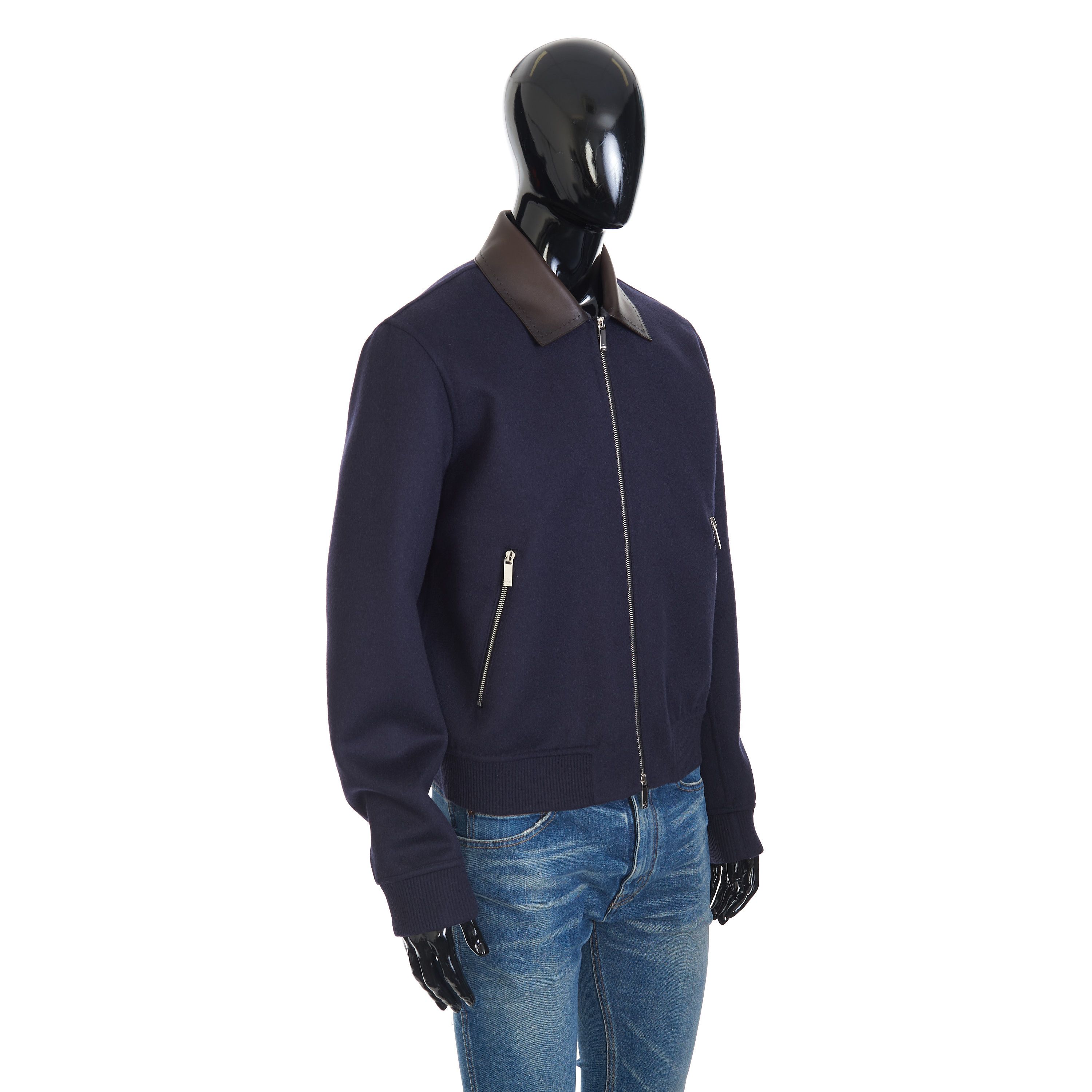 Berluti Double Face Blouson Jacket With Patinated Leather Collar Size US M / EU 48-50 / 2 - 8 Thumbnail
