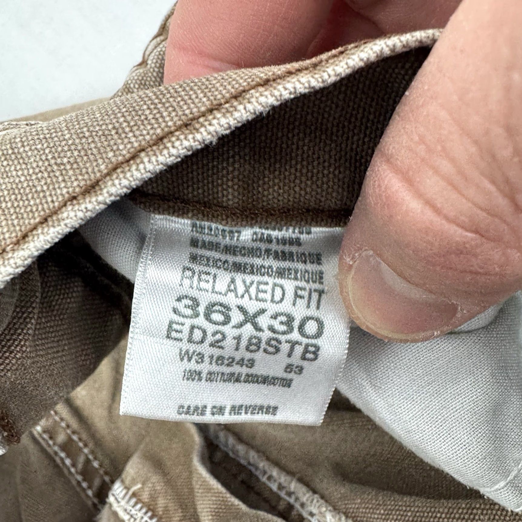 Dickies VINTAGE Dickies Pants Men's Canvas 36x30 Relaxed Fit Workwear Brown 1990s Punk Grunge Chino Shirt? Size US 36 / EU 52 - 5 Thumbnail