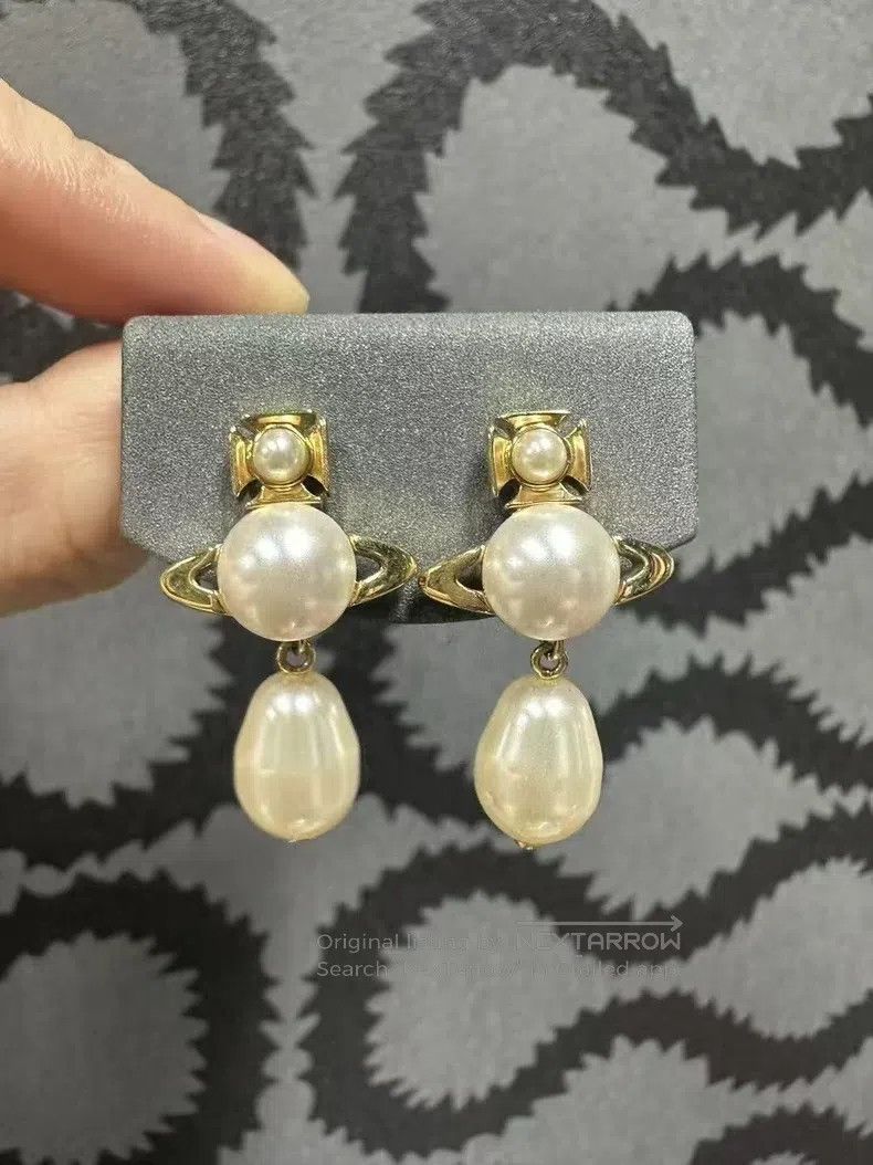 Vivienne Westwood Vivienne Westwood Saturn earrings Size ONE SIZE - 1 Thumbnail