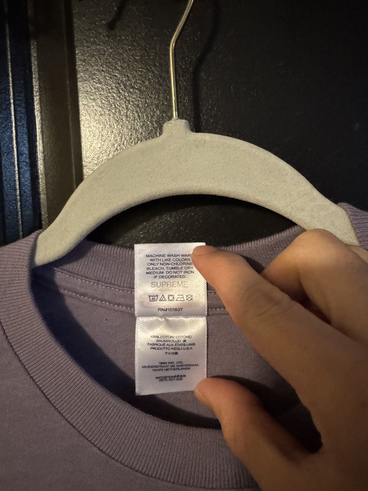 Supreme Supreme Futura purple box logo tee size Large Size US L / EU 52-54 / 3 - 4 Thumbnail