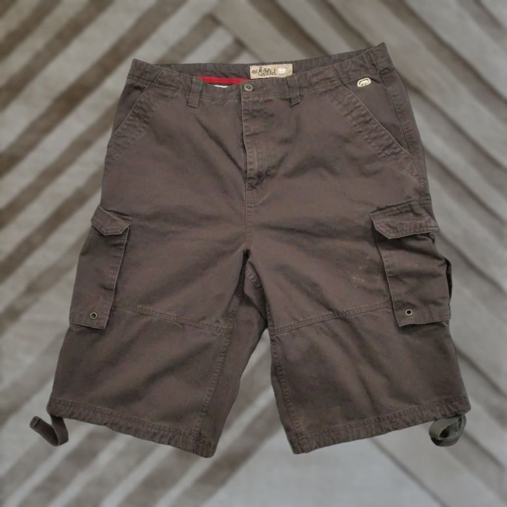 Ecko Unltd. VINTAGE Ecko Unltd Shorts Mens 36 Brown Cargo Baggy Distressed Y2K Size US 38 / EU 54 - 1 Thumbnail