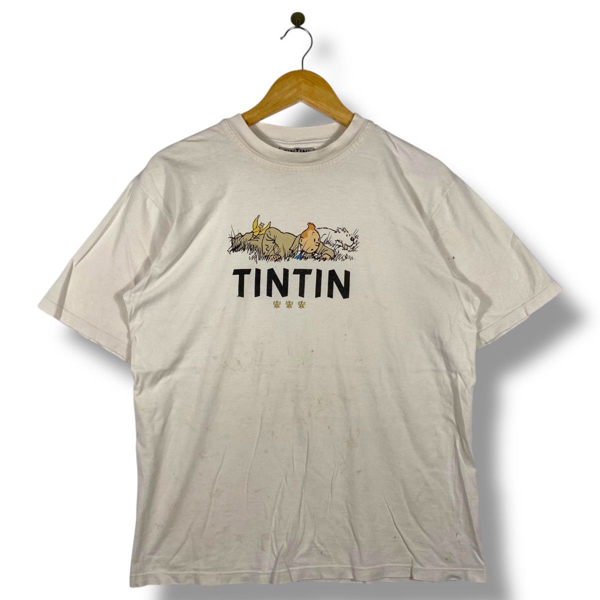 Vintage 90's The ADVENTURE Of TINTIN Moulinsart 1997 Tee