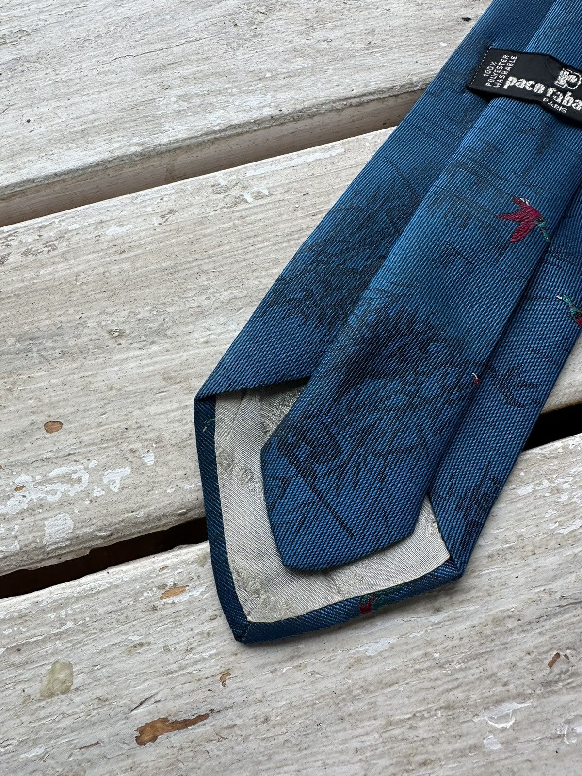 Designer × Vintage 🚨PACO RABANNE RARE VINTAGE 90s LUXURY TIE ENGLAND OLD MONEY Size ONE SIZE - 2 Thumbnail