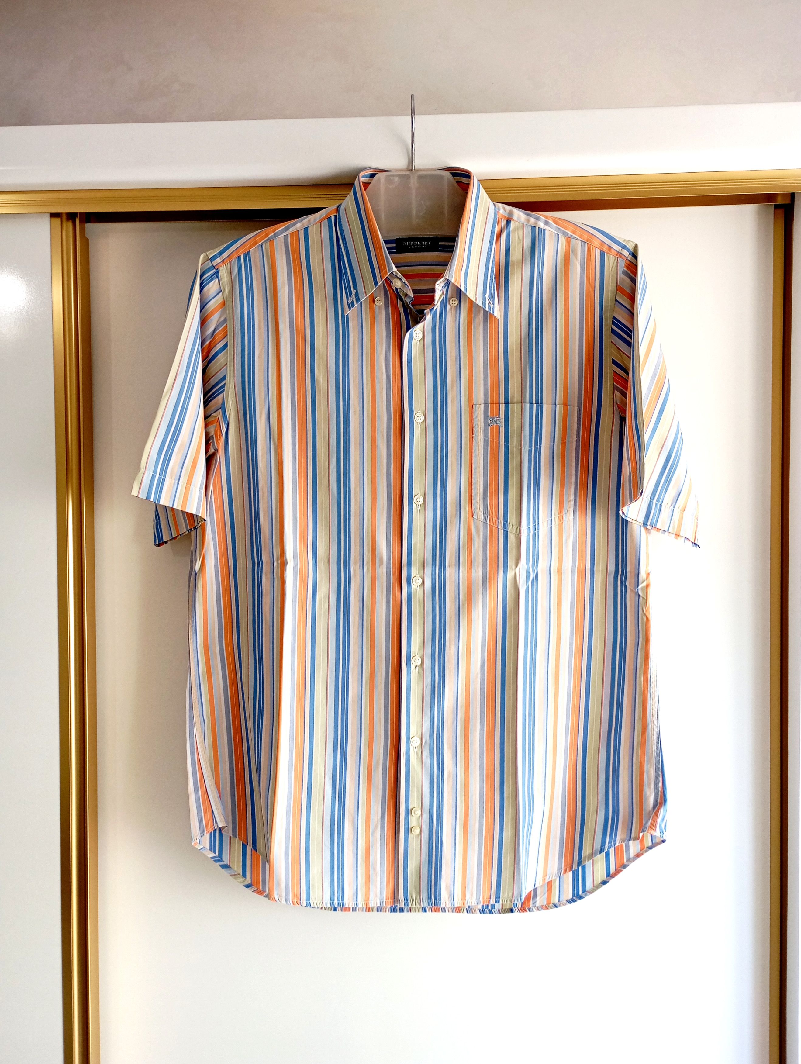 Burberry Burberry shirt summer striped short sleeve size M Size US M / EU 48-50 / 2 - 2 Thumbnail