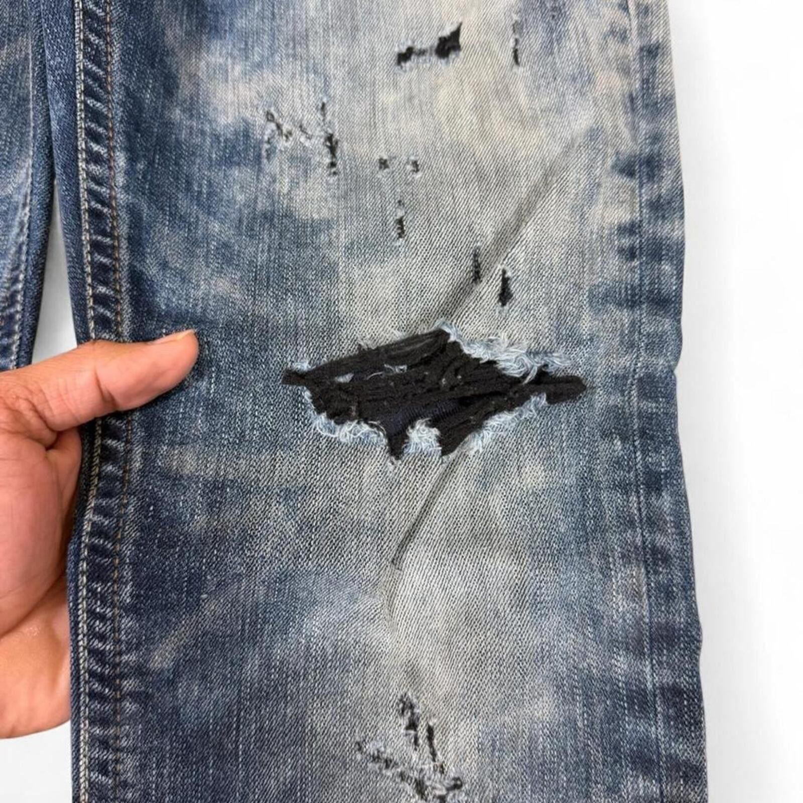 True Religion Buckaroo vintage stud work detail dark wash article Size 34" / US 12 / IT 48 - 8 Thumbnail