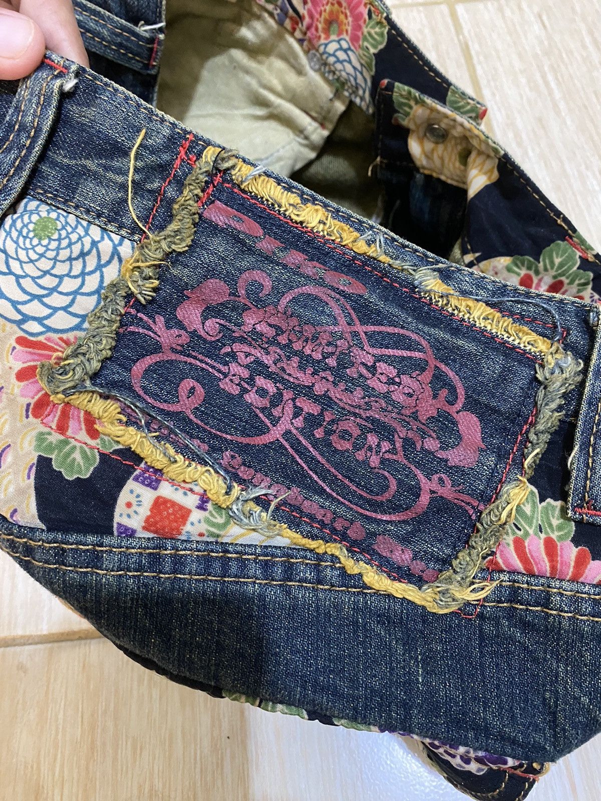 Japanese Brand Vintage Piko sashiko jeans Size US 32 / EU 48 - 4 Thumbnail