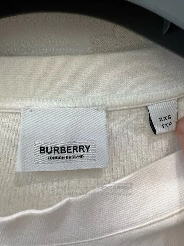 Burberry Burberry White Cotton Short Sleeve T-Shirt. Size XXS / US 00 / IT 34 - 4 Thumbnail