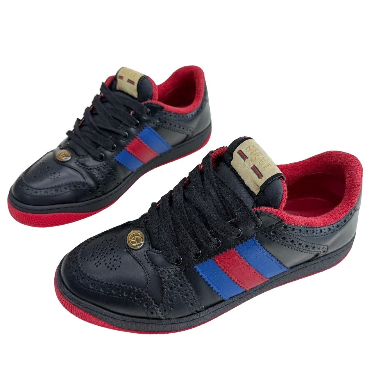 Gucci Gucci Screener Leather Sneakers Size 7.5 Size US 7.5 / EU 40-41 - 1 Thumbnail