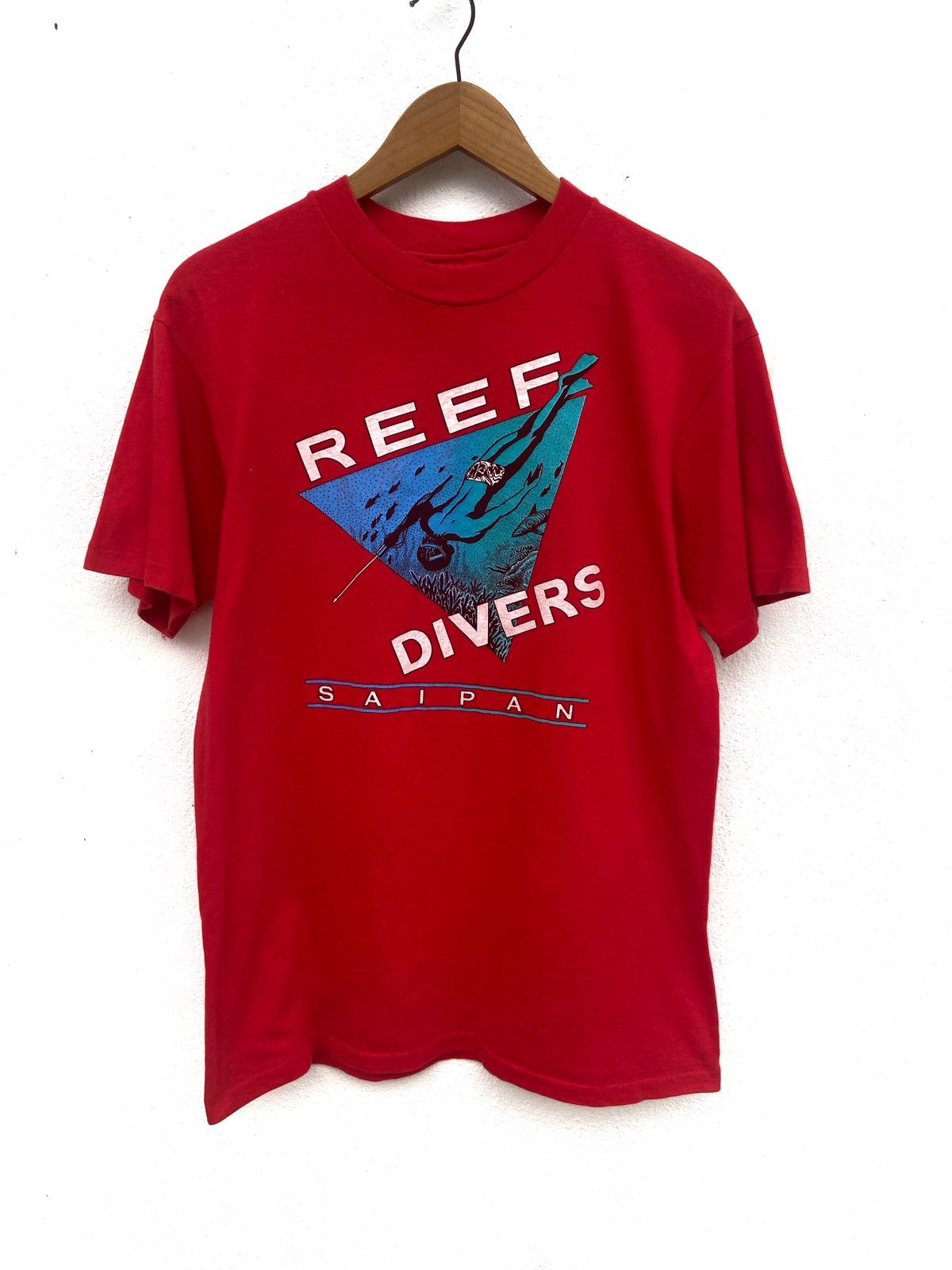 Sun Surf Vintage 80s Vintage Reef Divers t shirt Hawaii Saipan Size US M / EU 48-50 / 2 - 1 Thumbnail