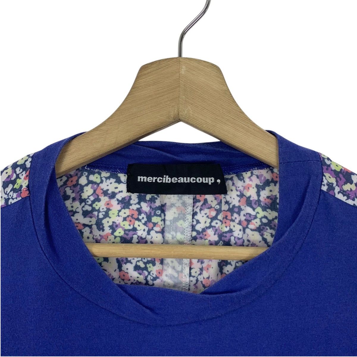 Issey Miyake × mercibeaucoup MERCIBEAUCOUP Cropped Baggy relaxed stylish floral women tee Size XXL / US 16-18 / IT 52-54 - 5 Thumbnail