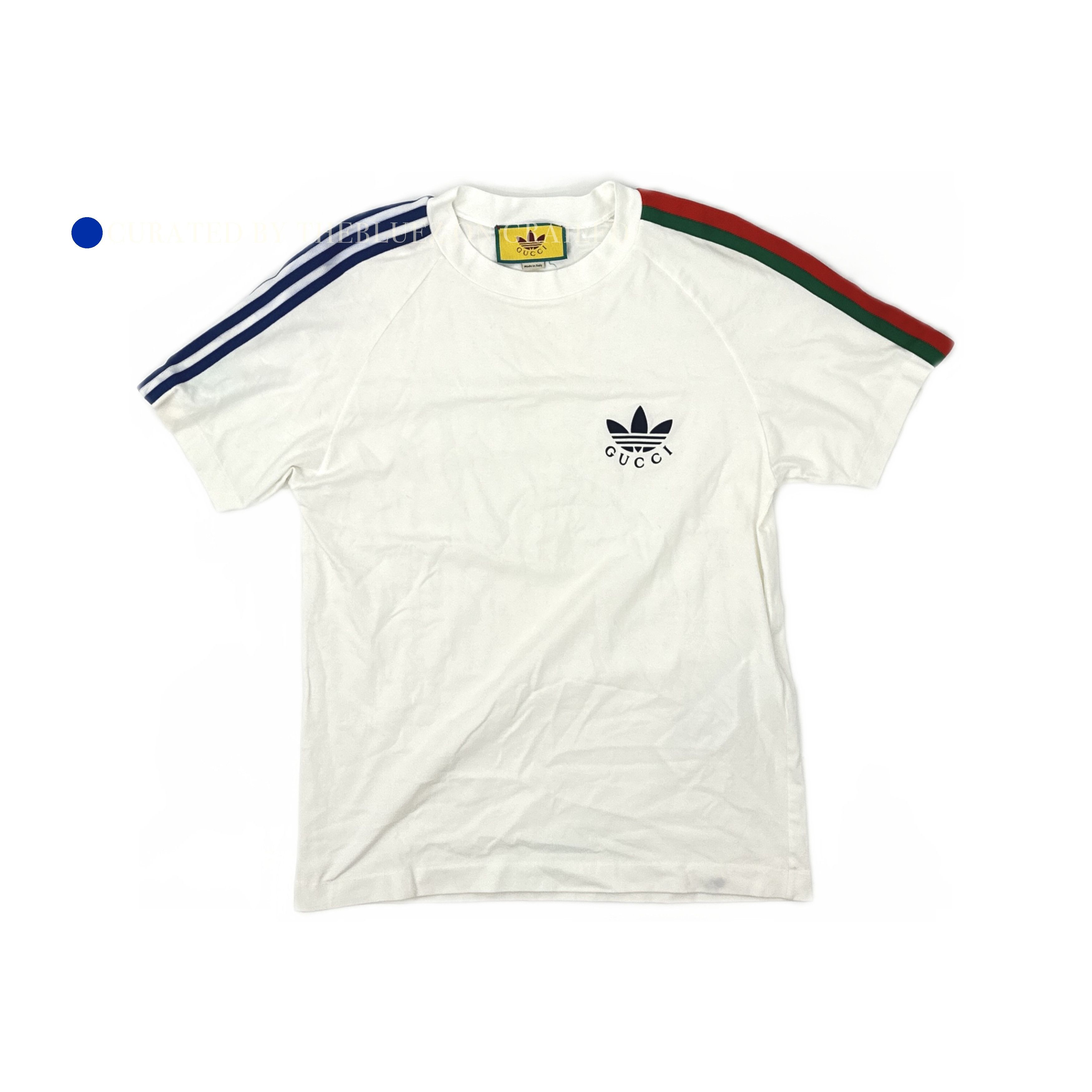 Gucci Adidas x Gucci Logo Tee in White Size US M / EU 48-50 / 2 - 1 Thumbnail