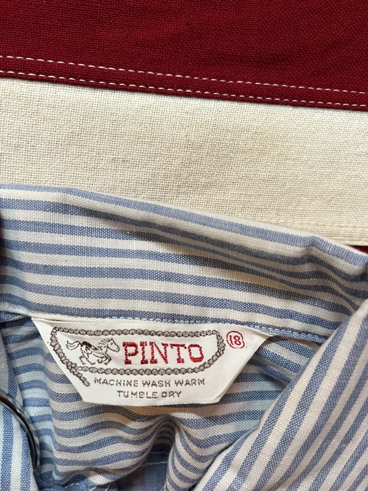 Other Vintage 1970s Pinto Western Chambray Shirt Size US S / EU 44-46 / 1 - 3 Thumbnail