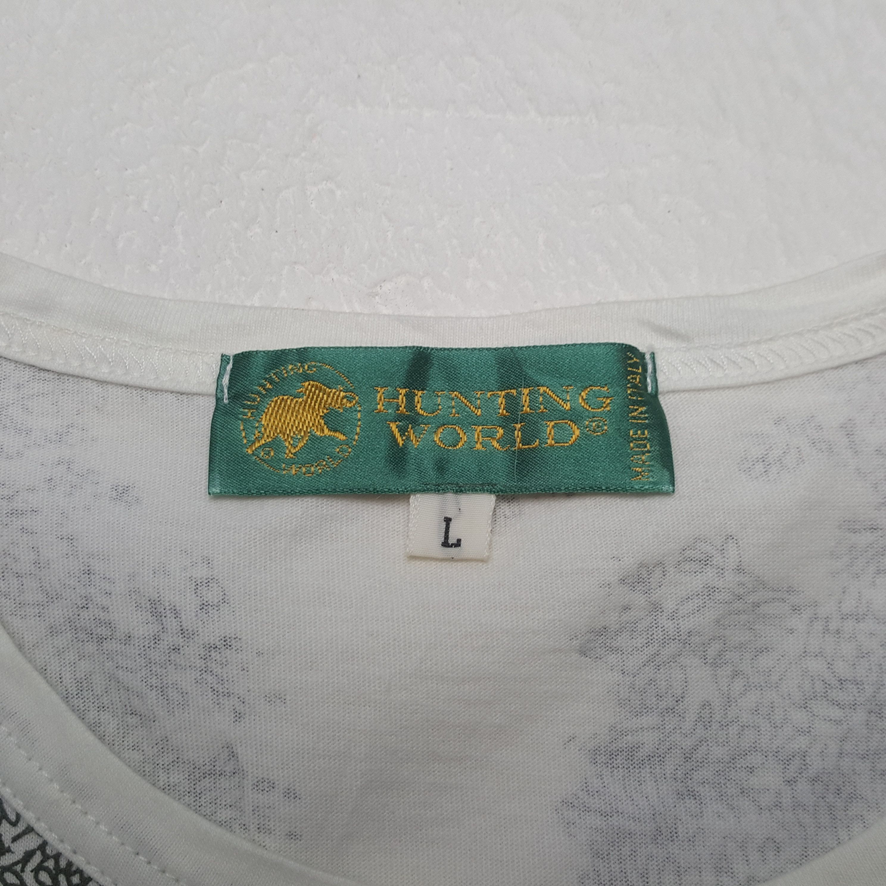 Vintage Hunting World Art Design Style Tshirt RR17 Size M / US 6-8 / IT 42-44 - 4 Thumbnail