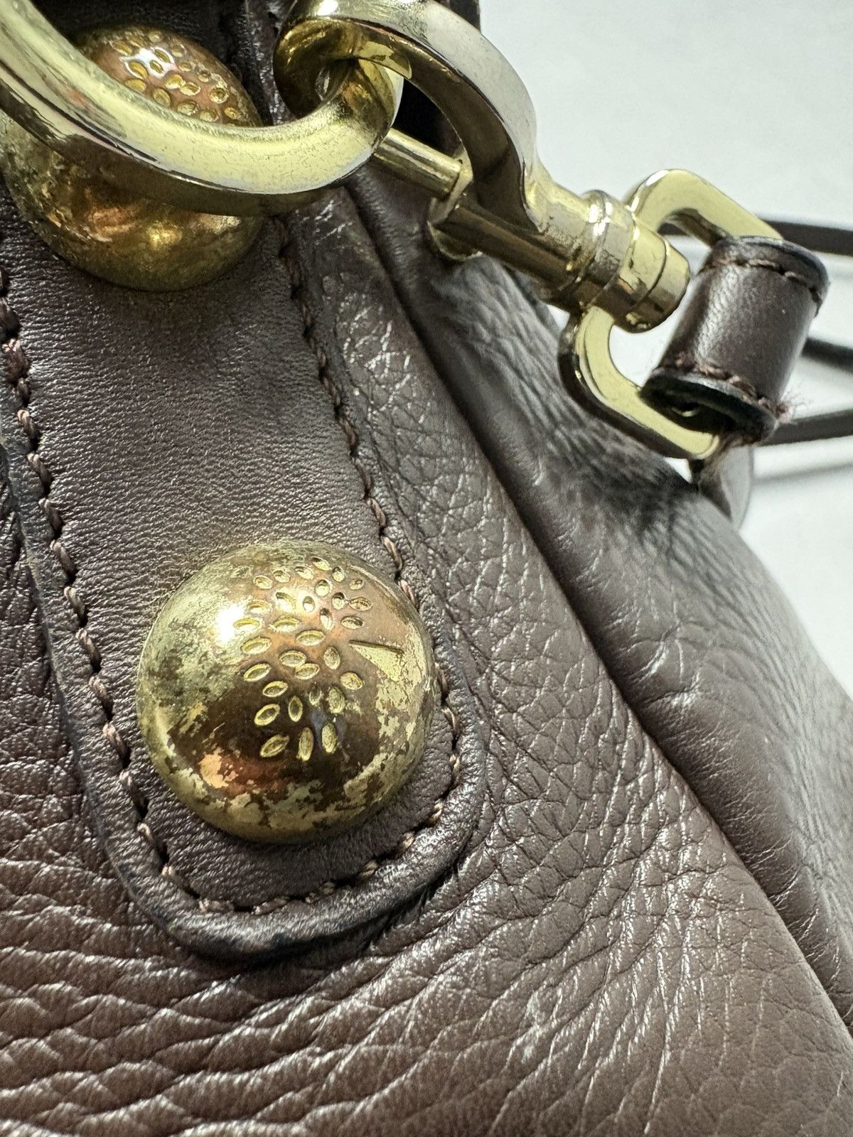 Mulberry Mulberry Brown Leather Crossbody Bag Tree Logo Vintage Size ONE SIZE - 9 Thumbnail
