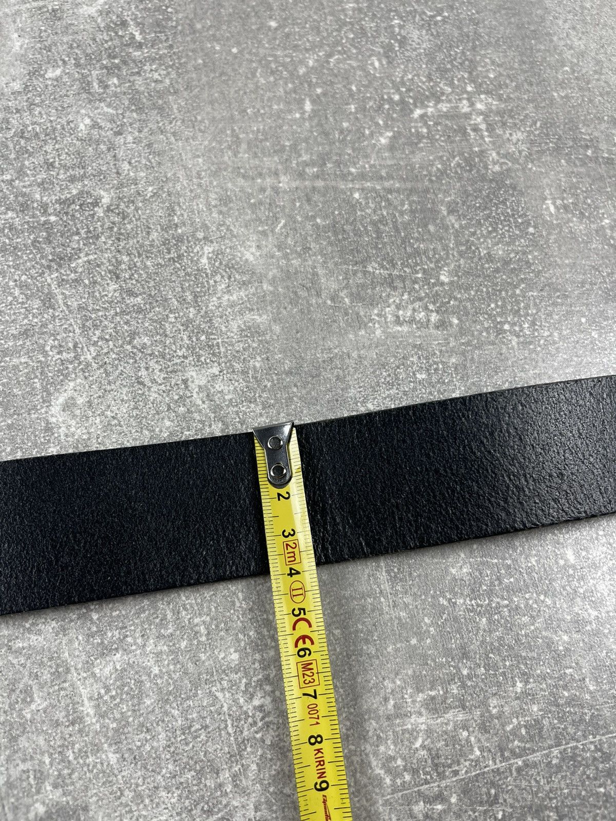 Iceberg Vintage ICE J (Iceberg Jeans) Black Leather Logo Belt Y2K Size ONE SIZE - 9 Thumbnail