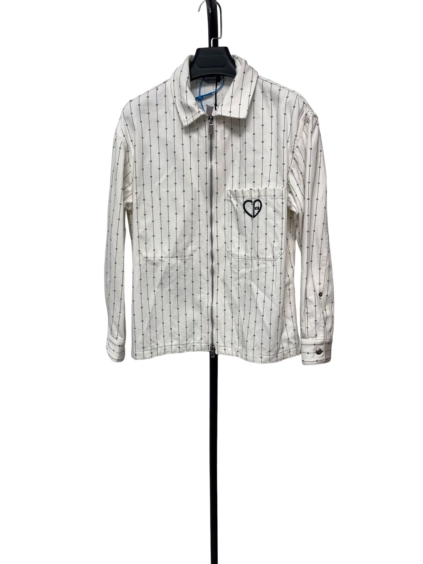 Dior Dior Logo Embroidered Striped Denim Jacket EU 44 Size US S / EU 44-46 / 1 - 1 Thumbnail