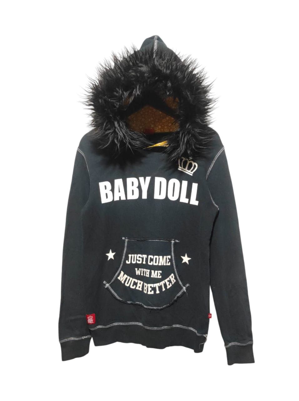 Hysteric Glamour Baby Doll Fur Hoodie i6w9 LBG style navy Size US S / EU 44-46 / 1 - 1 Thumbnail