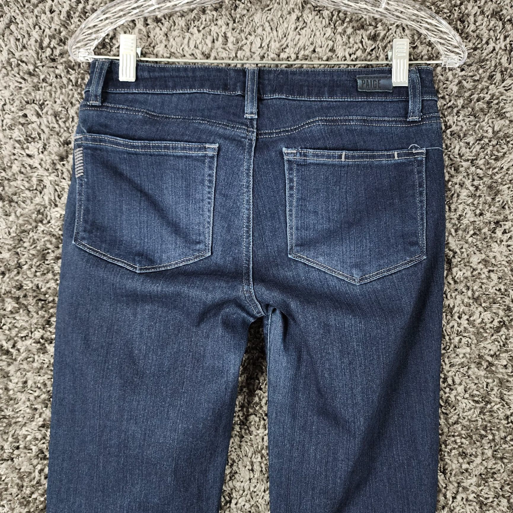 Paige Paige Skyline Womens Jeans Skinny Dark Wash Blue Size 27 Size 27" / US 4 / IT 40 - 7 Thumbnail
