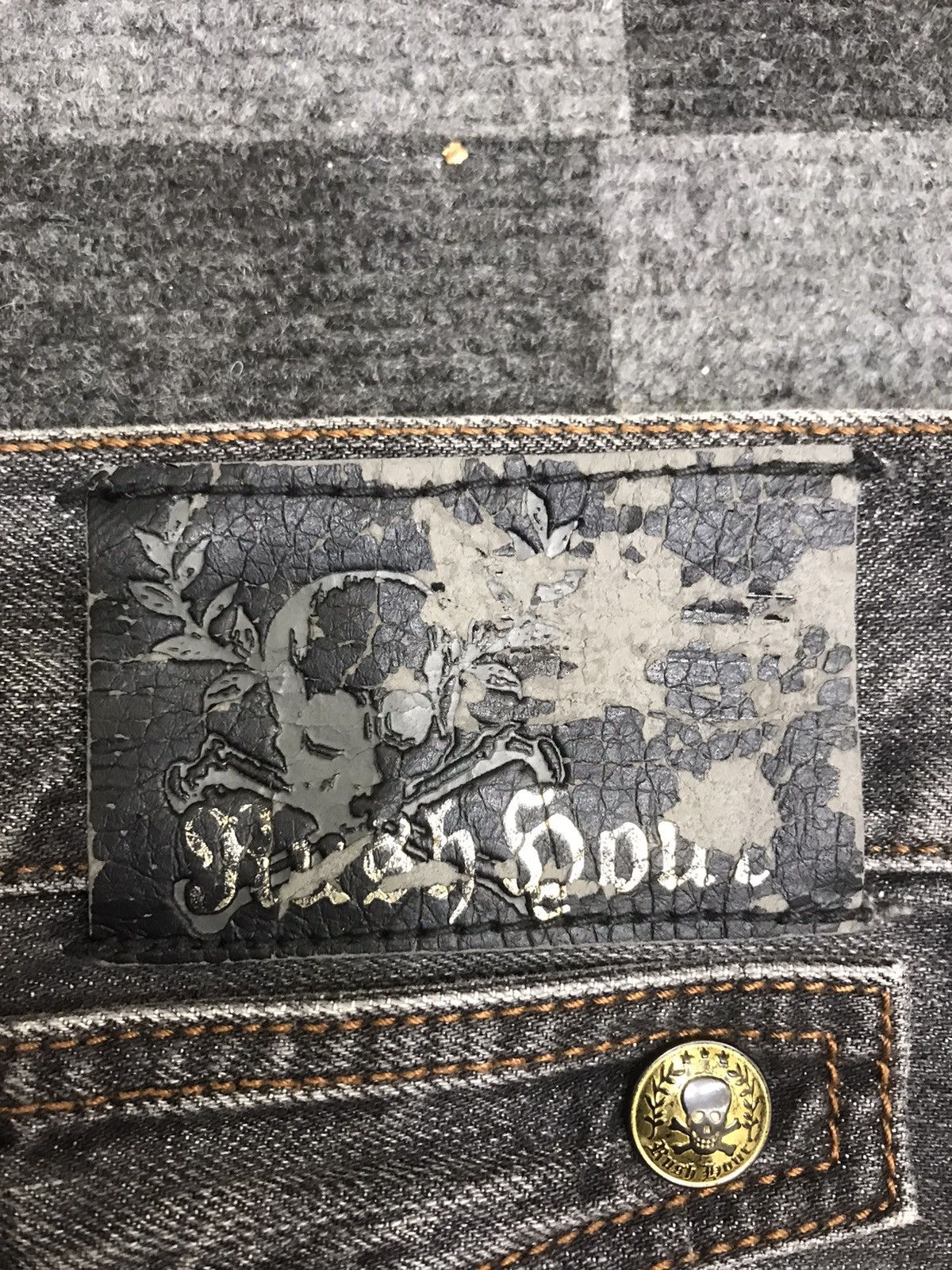 Japanese Brand 💥FLARE💥Archival RushHour Japan Black Stone Wash Denim F168 Size US 32 / EU 48 - 17 Thumbnail