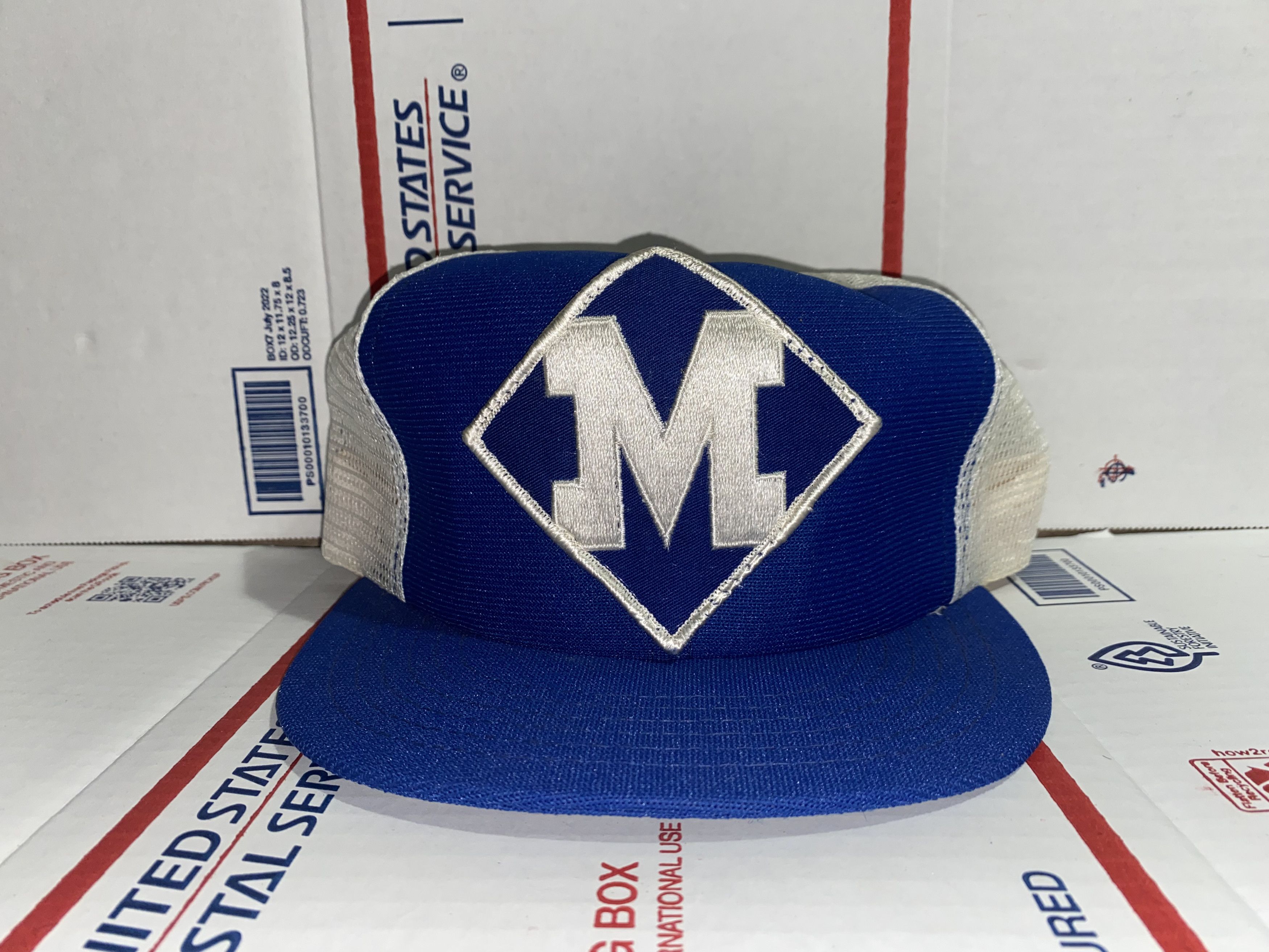 Vintage vtg 1980s 80s Mesh Trucker Hat M patch Sports Team Co Inc ? Size ONE SIZE - 1 Thumbnail